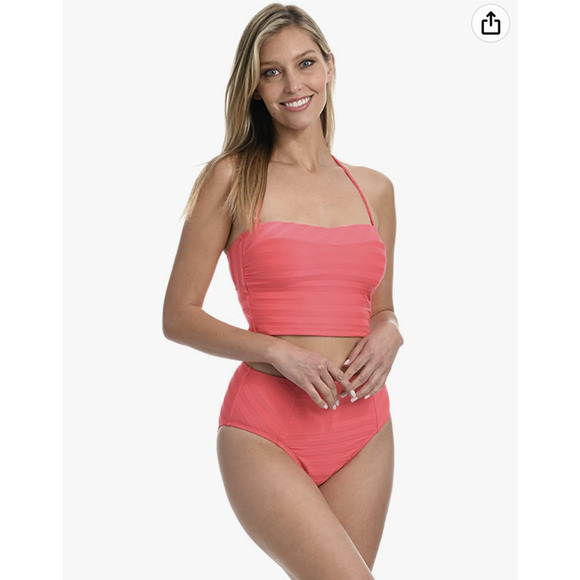 LA BLANCA White Linea Costa BIKINI BOTTOM ONLY Medium M / 8 NEW NWT LB2CE93 - Picture 8 of 13